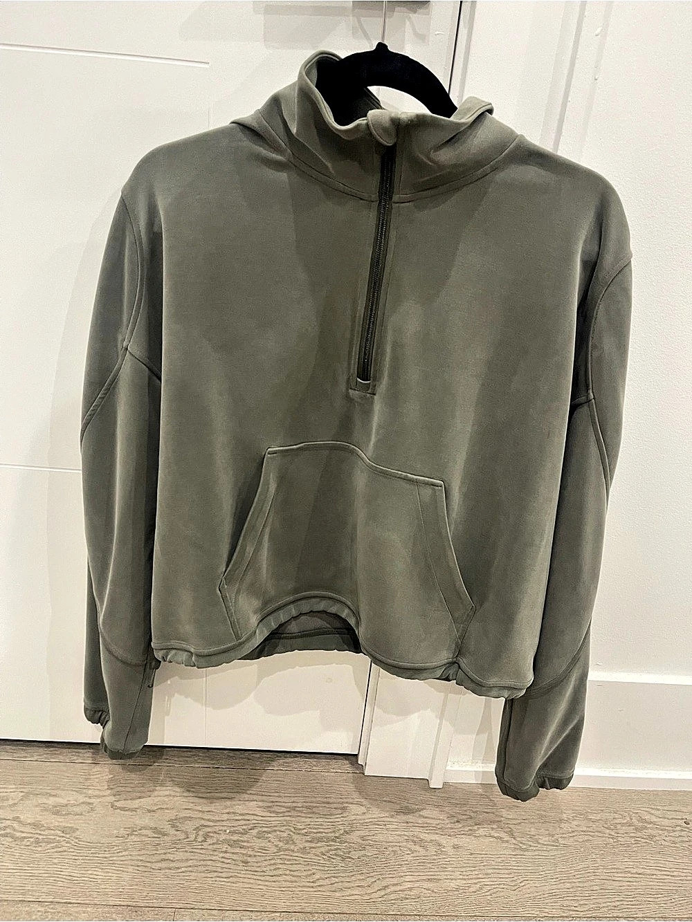 lululemon Scuba Oversized Funnel-Neck Half Zip Green Size 12